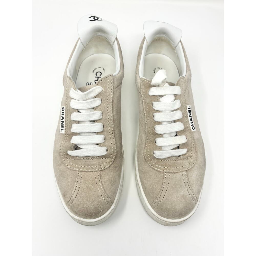 Chanel Weekender Interlocking CC Sneakers Shoes EU37.5 - Picture 2 of 9